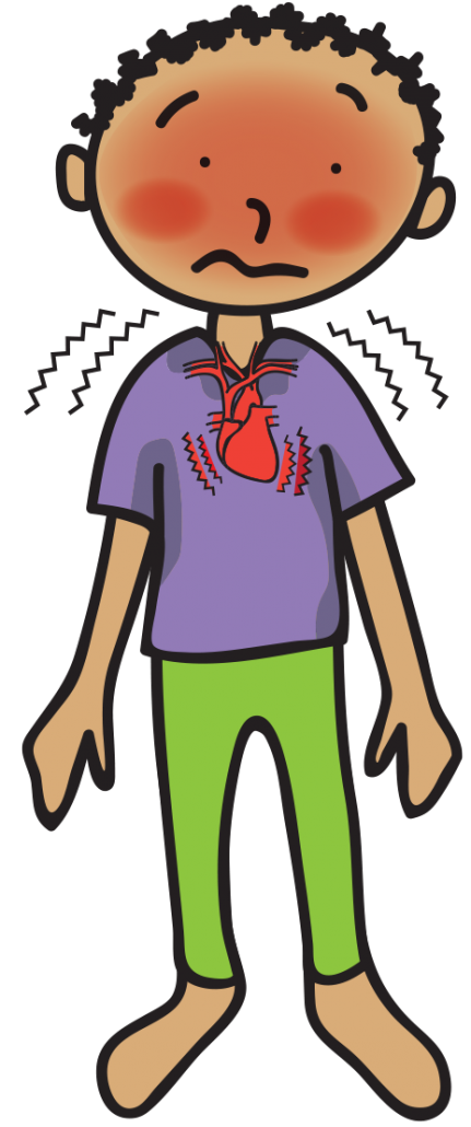 fast heartbeat clipart